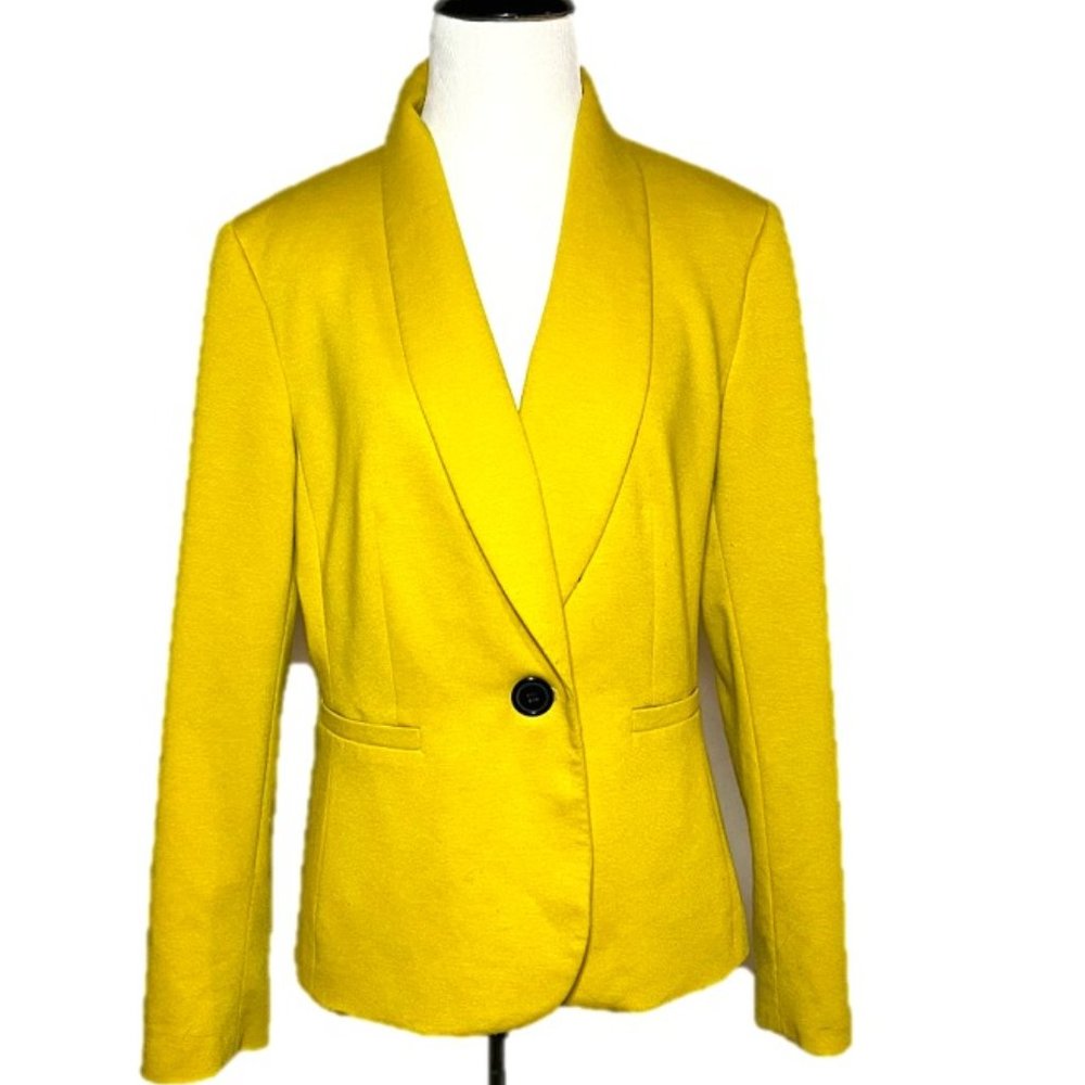 Black Label Evan Picone Citron Single Breasted Classic Fit Blazer- Size 10